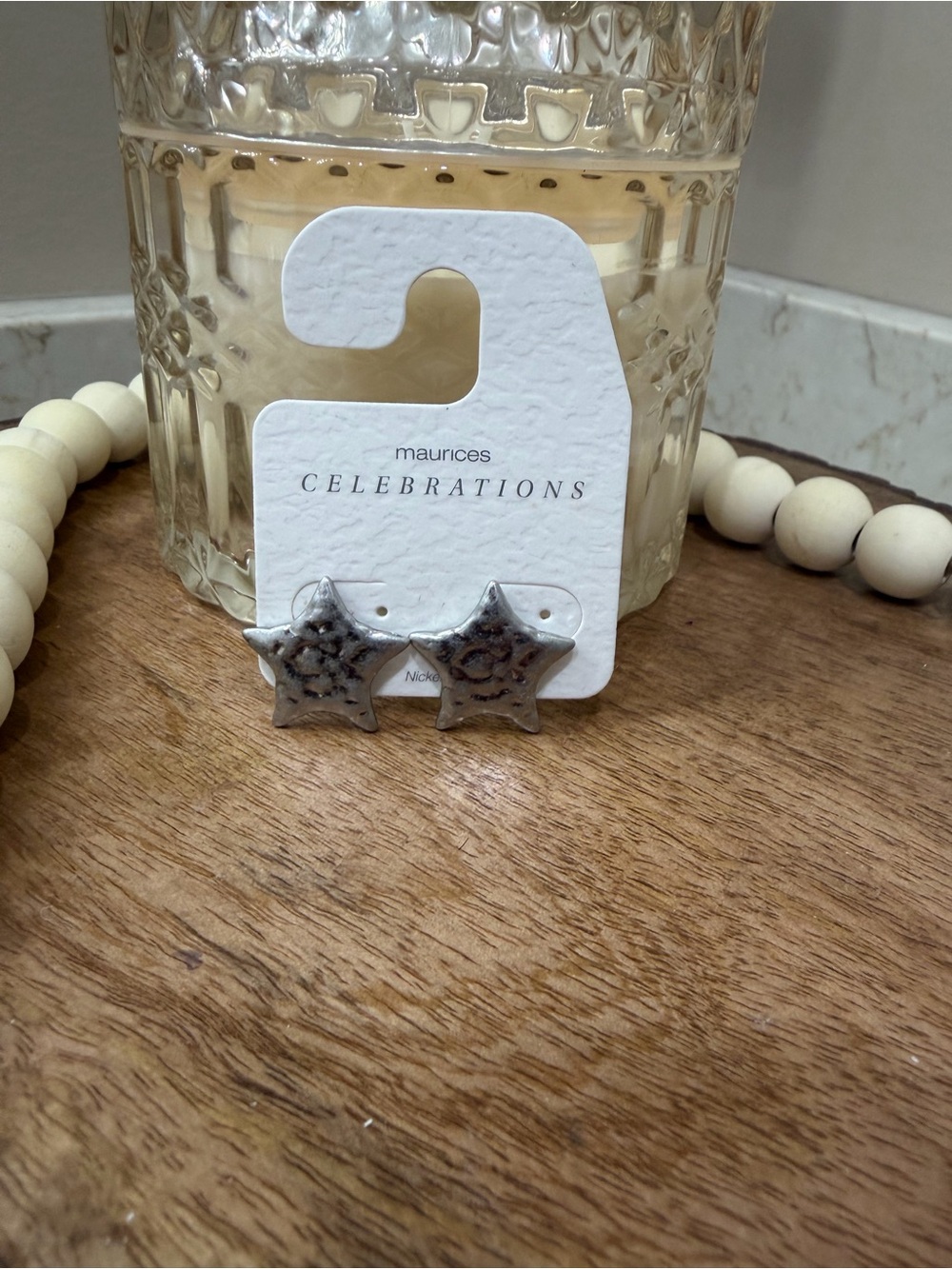 Silver Star Earrings